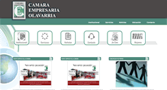 Desktop Screenshot of camaraempresariaolavarria.com